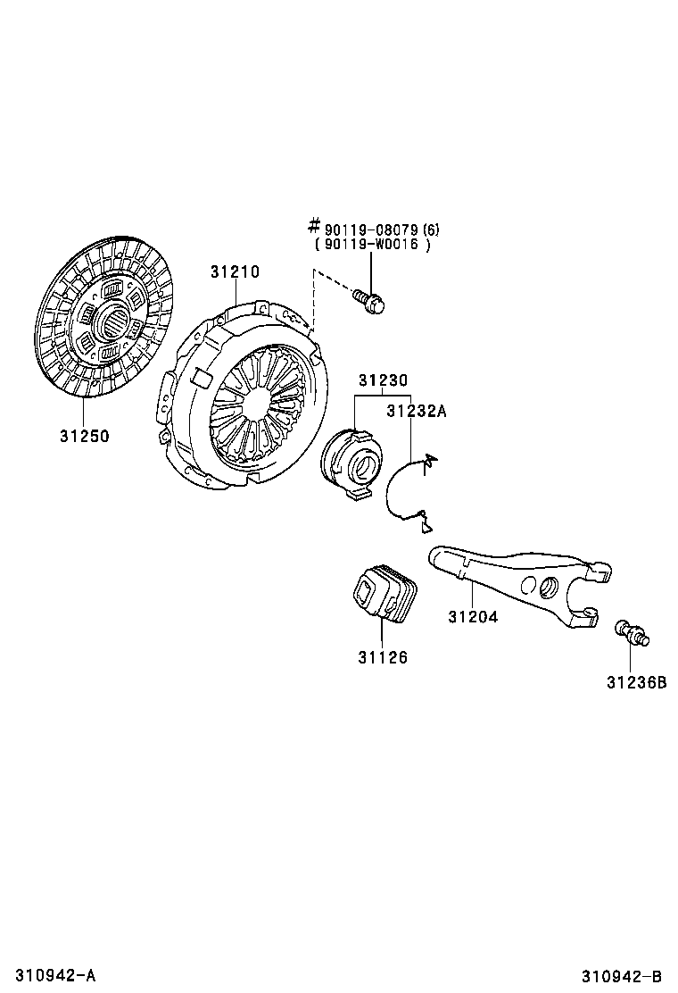31210-12241 COVER ASSY, CLUTCH product image