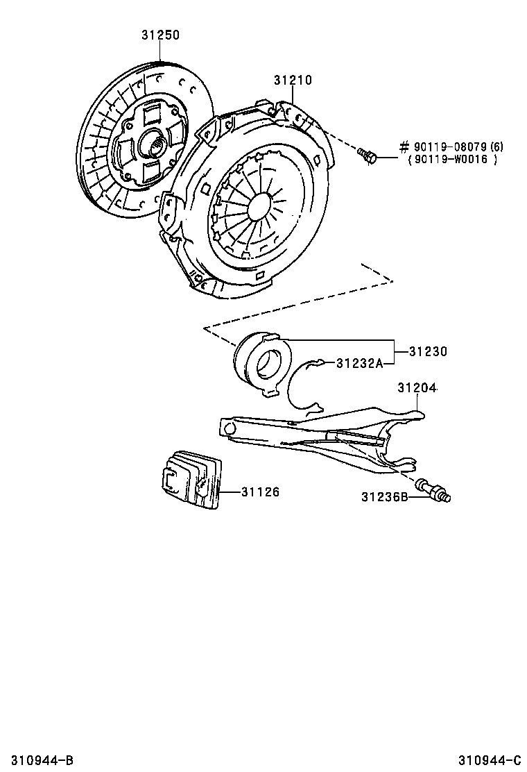31210-12241 COVER ASSY, CLUTCH product image