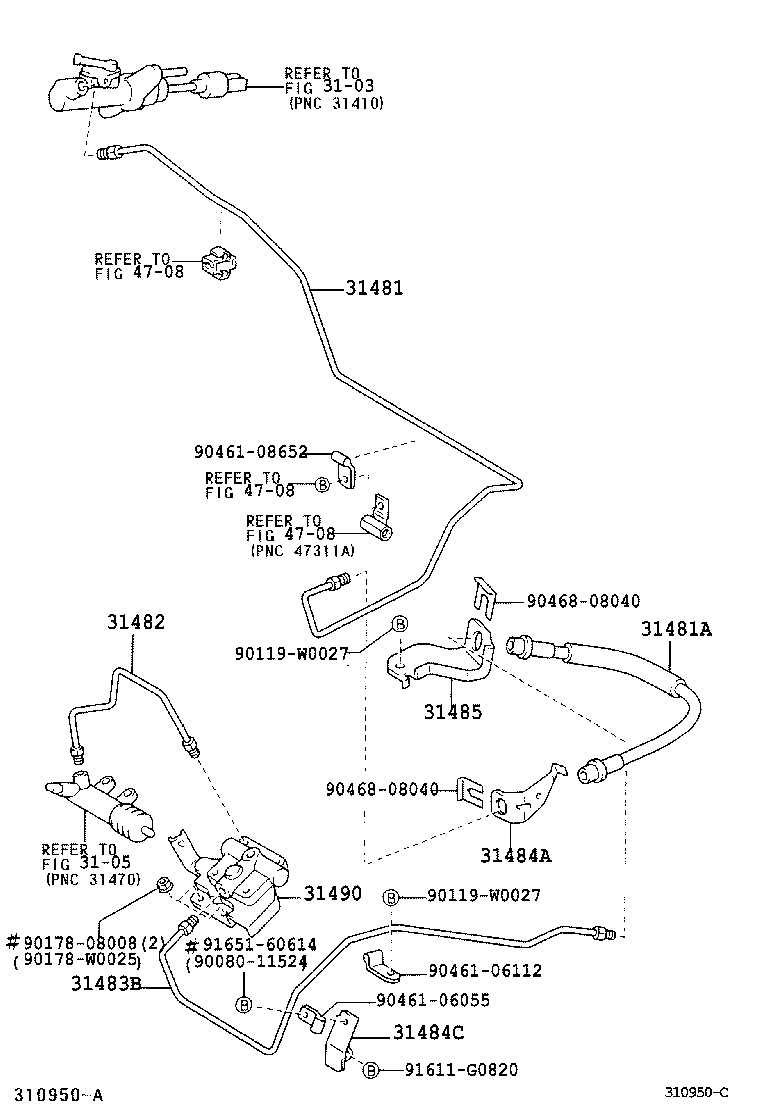 31301-02110 PEDAL SUB-ASSY, CLUTCH product image