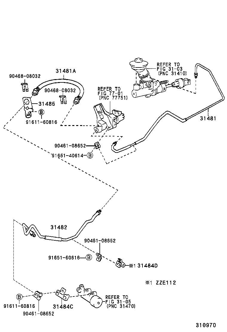 31301-12420 PEDAL SUB-ASSY, CLUTCH product image