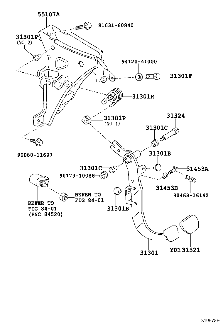 31481-01030 TUBE, CLUTCH MASTER CYLINDER TO FLEXIBLE HOSE product image