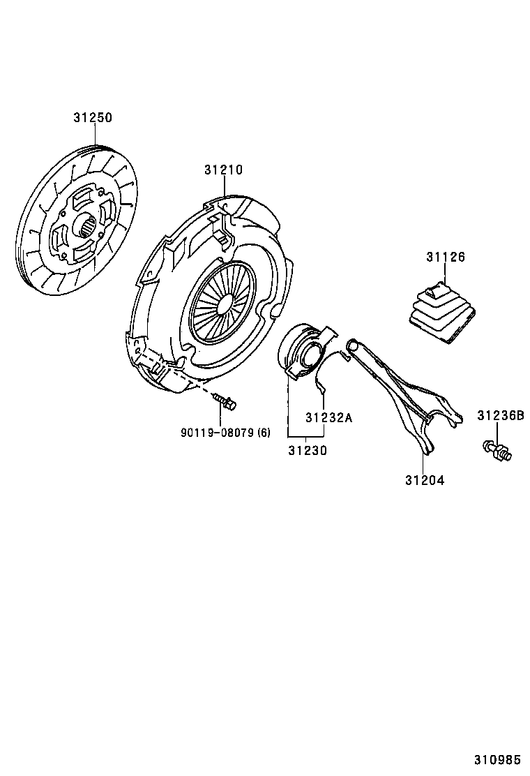 31250-33031 DISC ASSY, CLUTCH product image