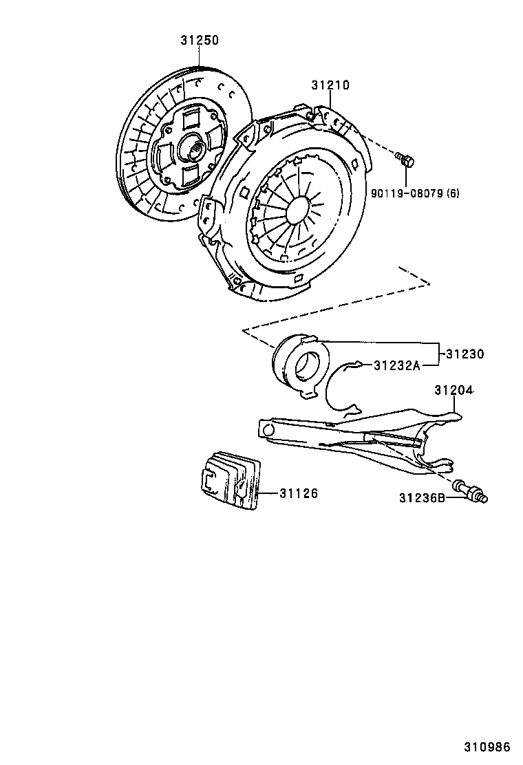 31250-33031 DISC ASSY, CLUTCH product image