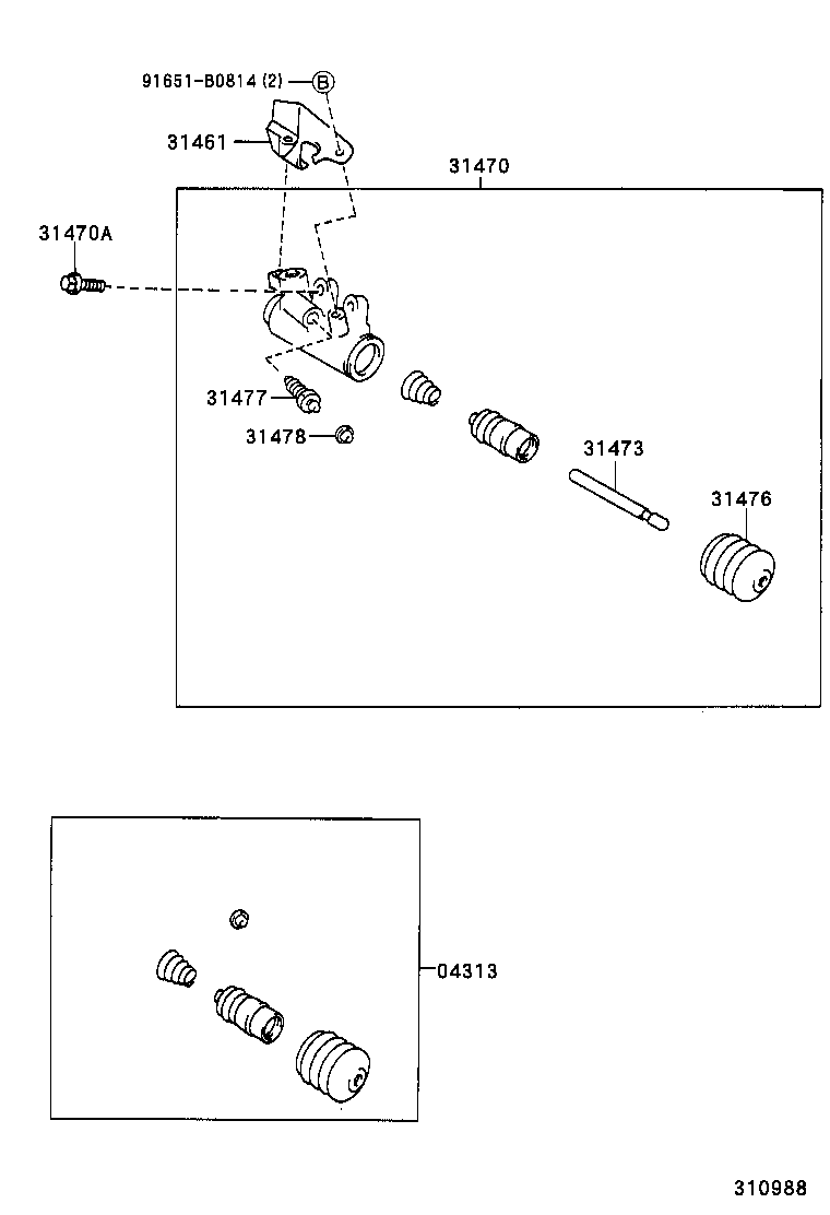 31461-33020 INSULATOR, RELEASE CYLINDER HEAT product image