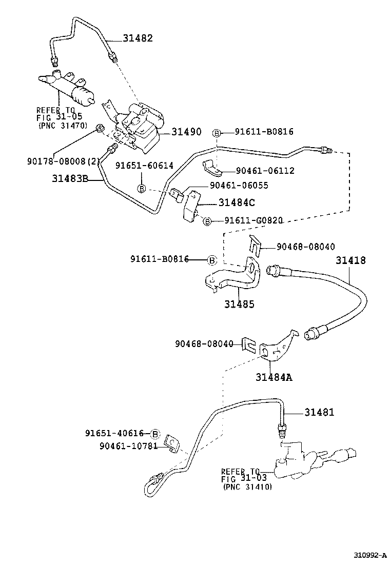 31301-02130 PEDAL SUB-ASSY, CLUTCH product image