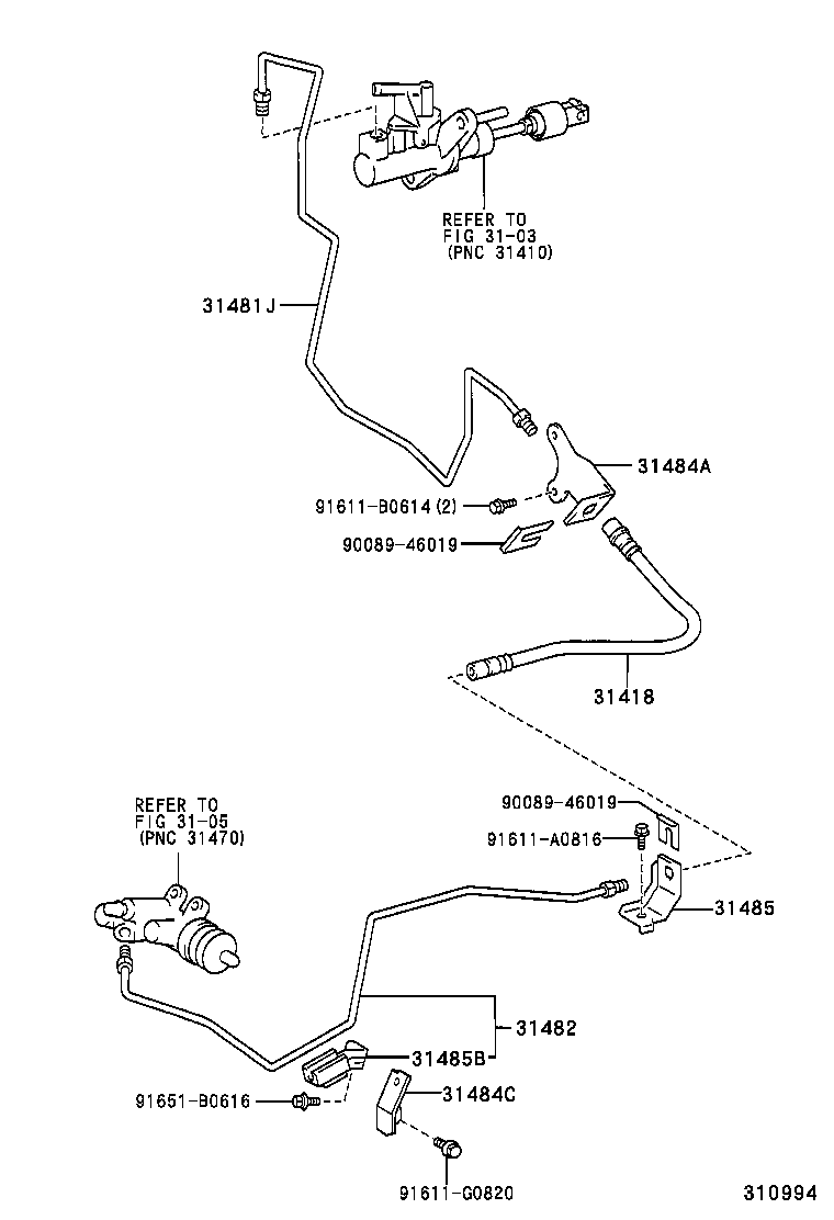 31380-06040 PEDAL SUB-ASSY, CLUTCH product image
