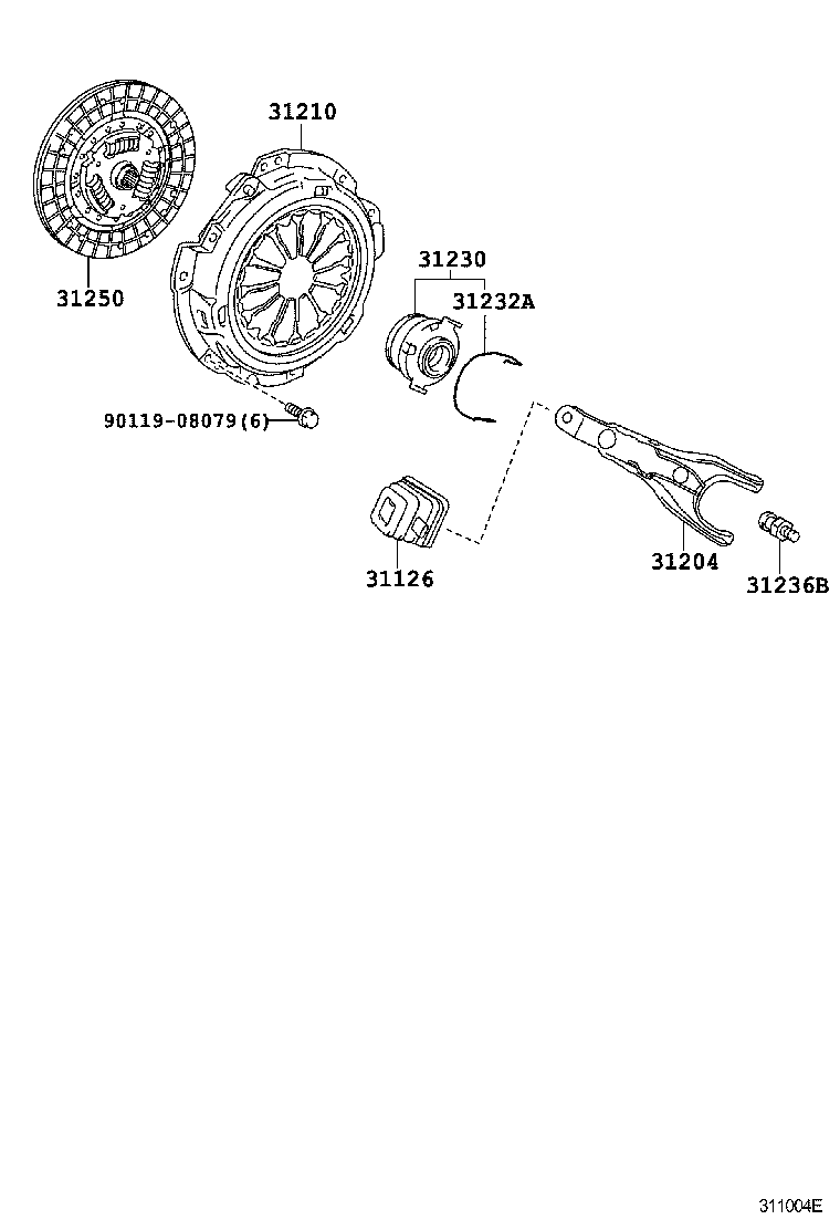 31250-52110 DISC ASSY, CLUTCH product image