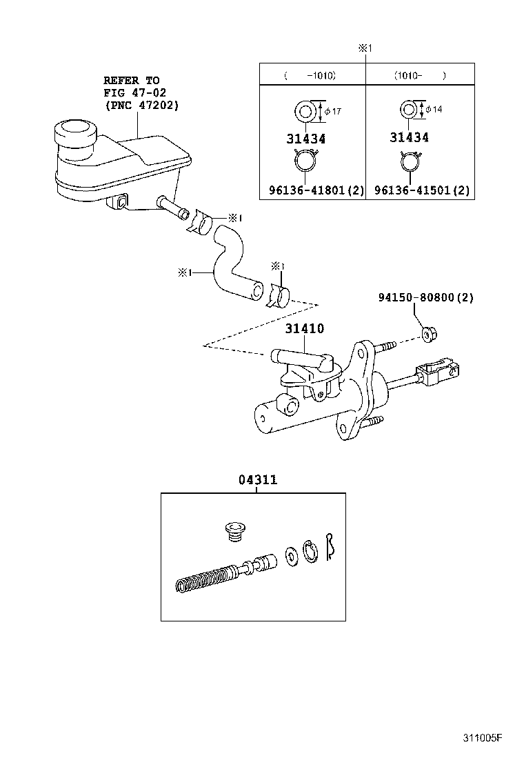 31434-52031 TUBE, CLUTCH RESERVOIR product image