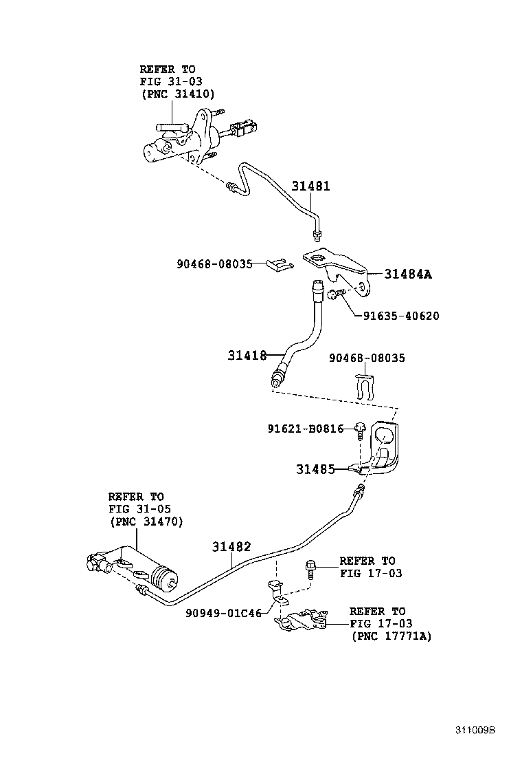31301-52090 PEDAL SUB-ASSY, CLUTCH product image