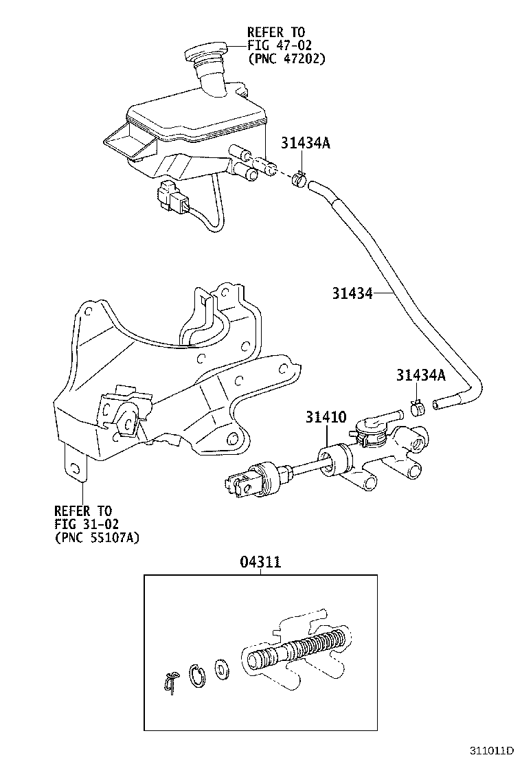 31434-37170 TUBE, CLUTCH RESERVOIR product image