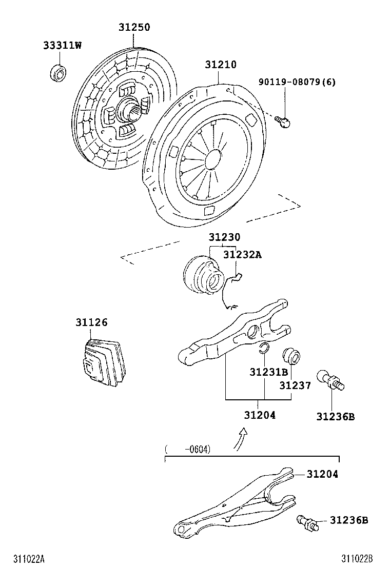 31250-60360 DISC ASSY, CLUTCH product image