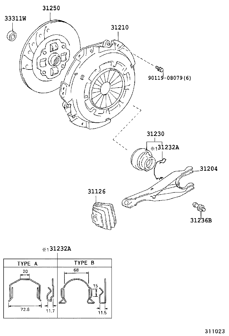 31250-60360 DISC ASSY, CLUTCH product image