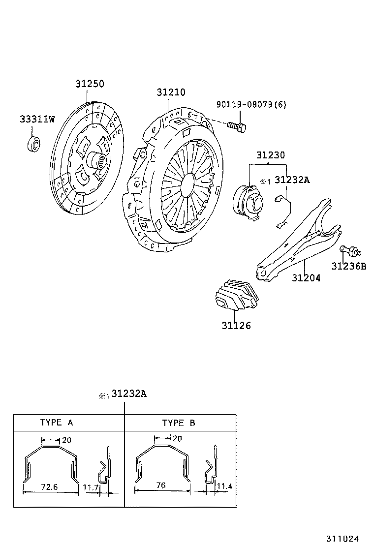 31250-60360 DISC ASSY, CLUTCH product image
