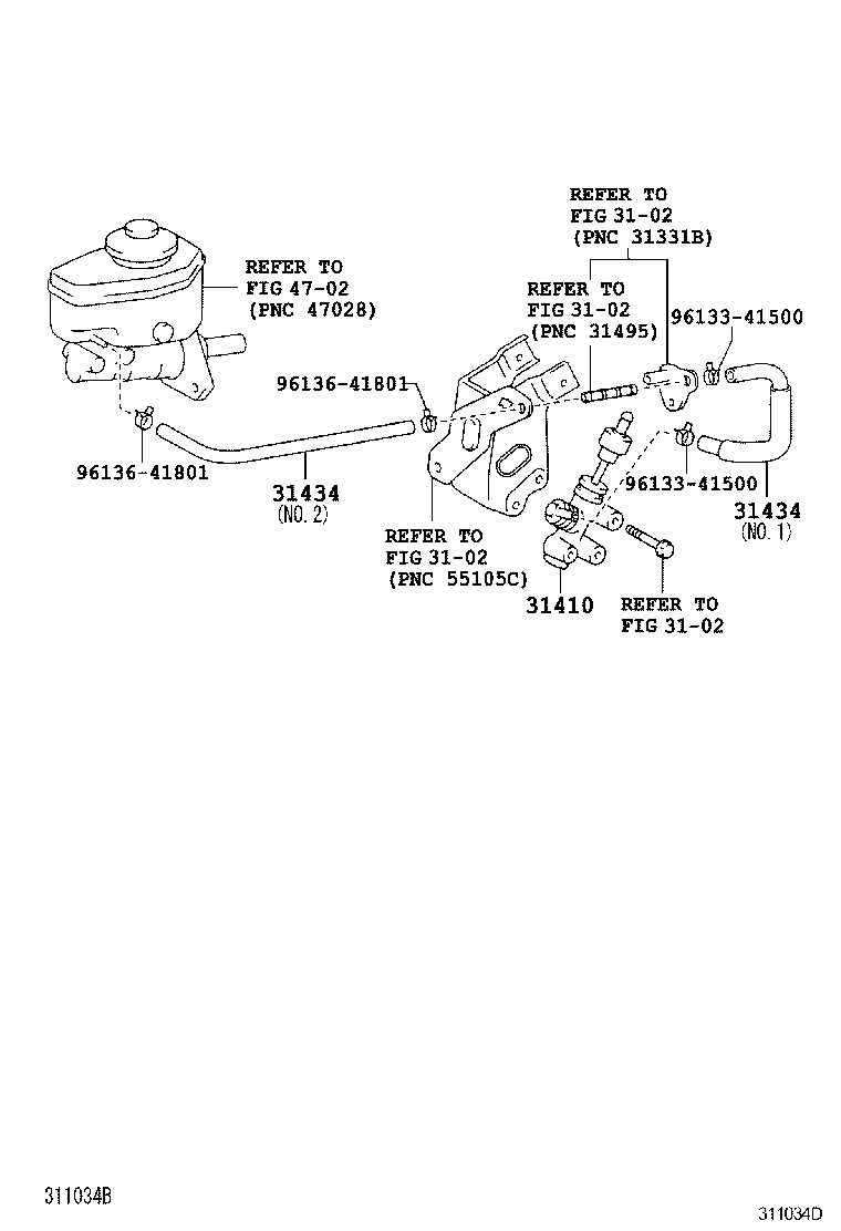 31434-60030 TUBE, CLUTCH RESERVOIR product image