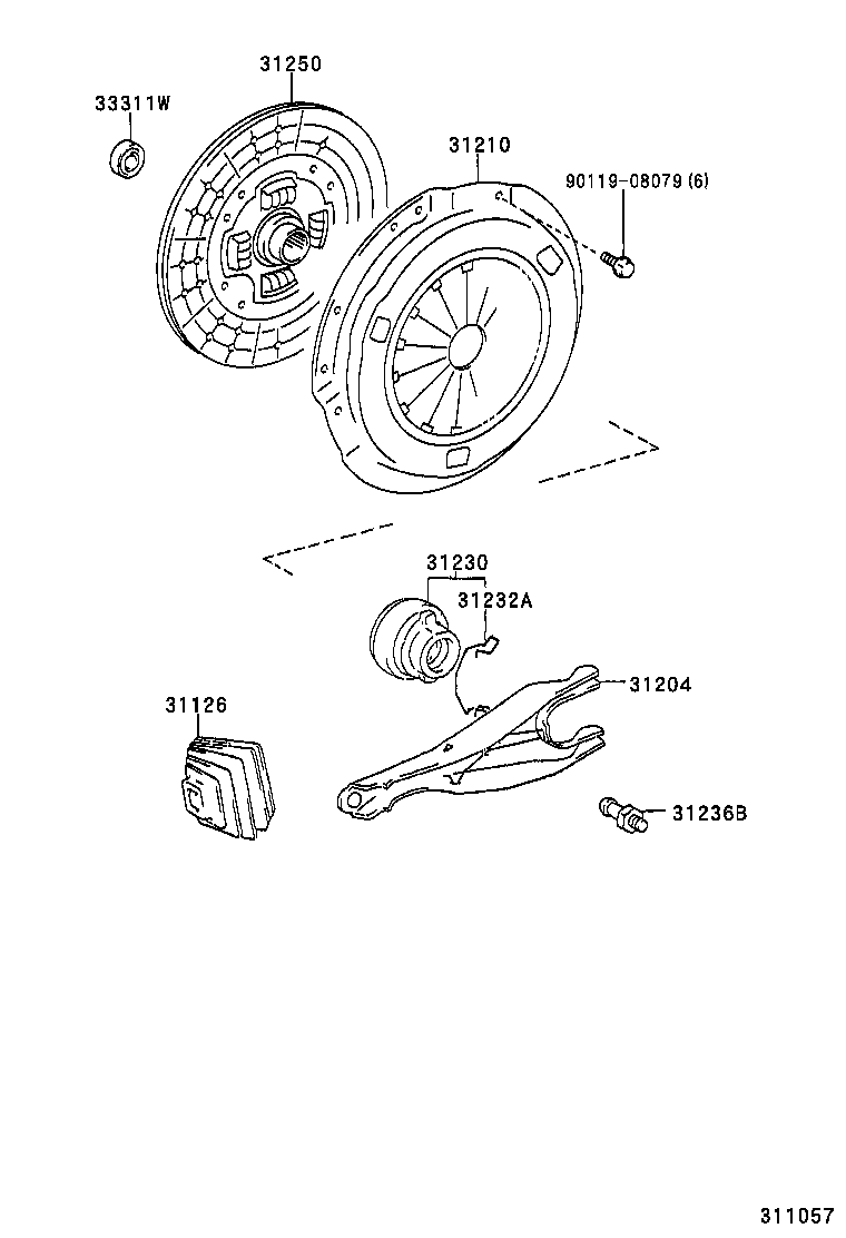 31250-60381 DISC ASSY, CLUTCH product image