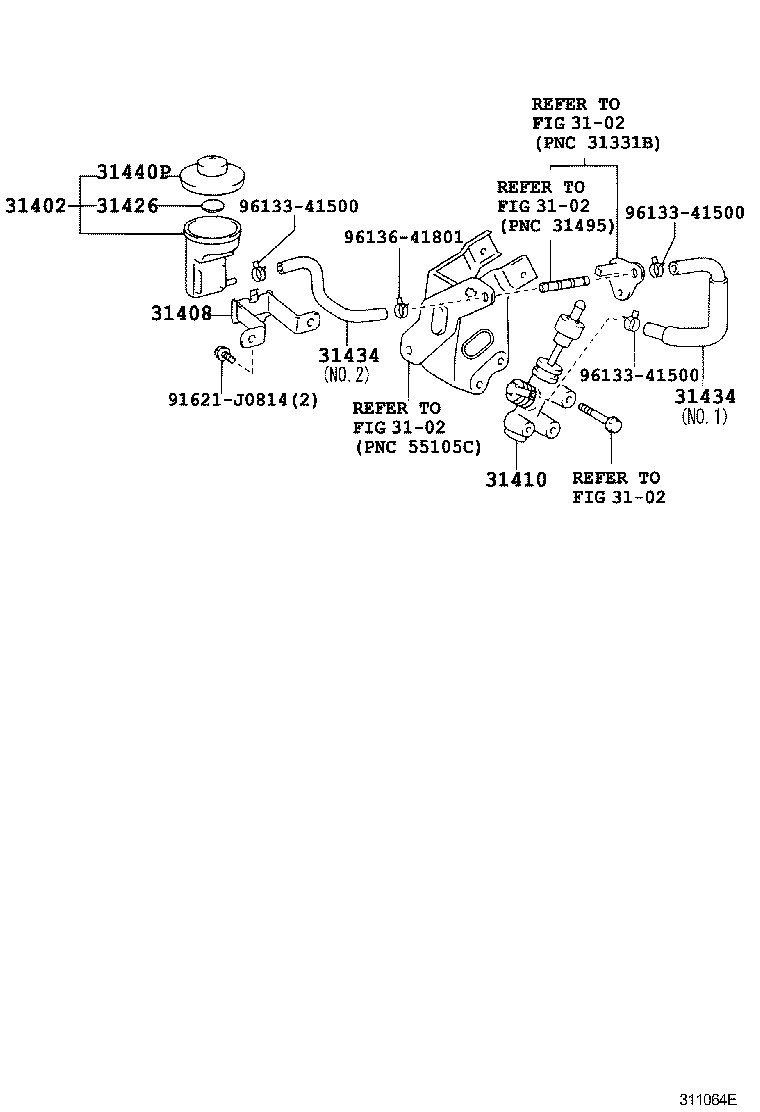 31434-60030 TUBE, CLUTCH RESERVOIR product image