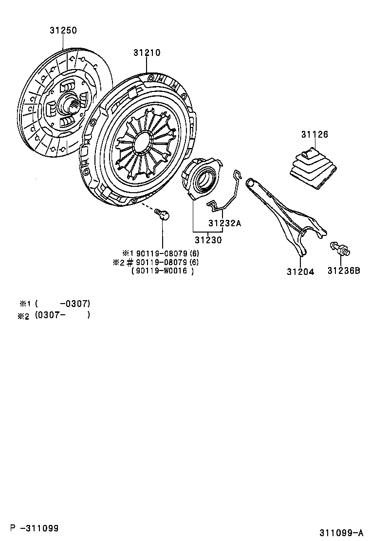 31001-05060 CLUTCH SET, COVER & DISC product image