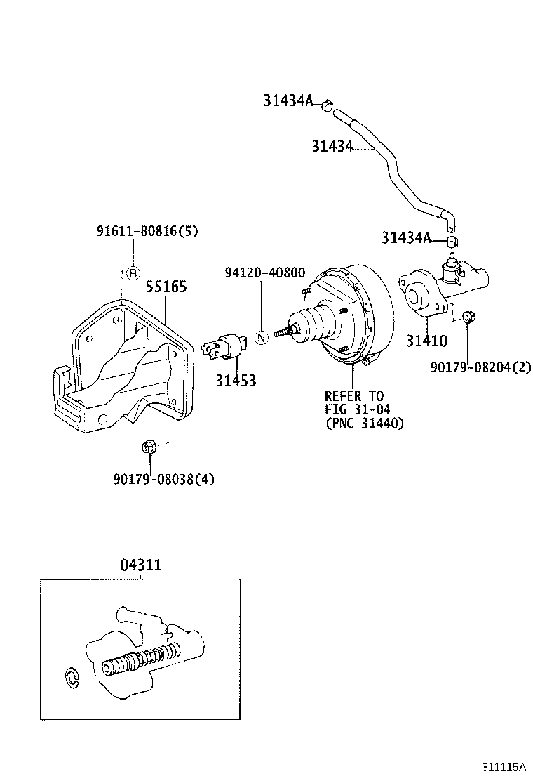 31434-37170 TUBE, CLUTCH RESERVOIR product image