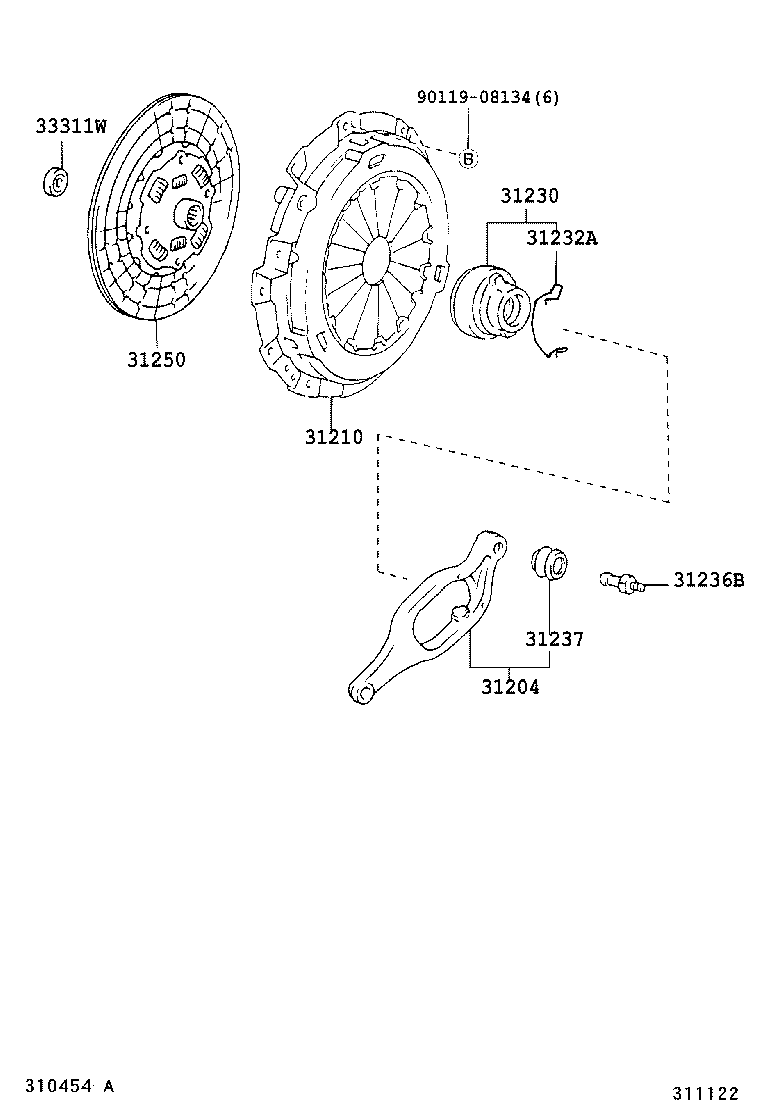 31250-60360 DISC ASSY, CLUTCH product image
