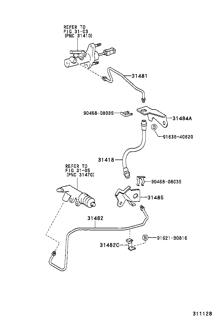 31301-52080 PEDAL SUB-ASSY, CLUTCH product image