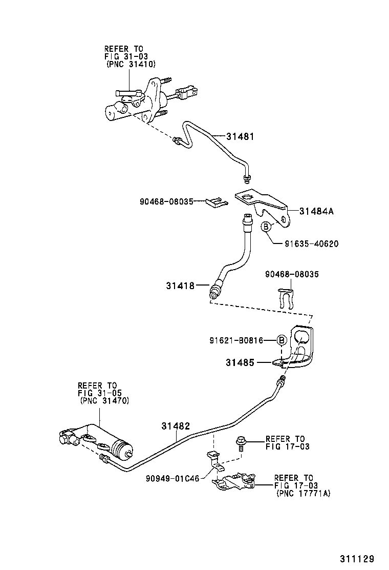 31301-52080 PEDAL SUB-ASSY, CLUTCH product image