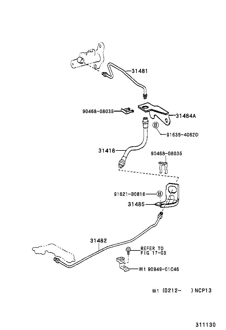 31301-52010 PEDAL SUB-ASSY, CLUTCH product image