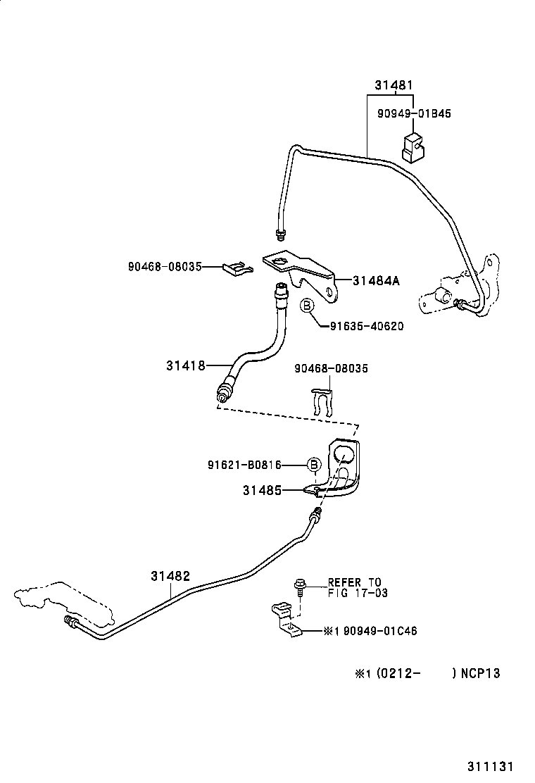 31301-52010 PEDAL SUB-ASSY, CLUTCH product image