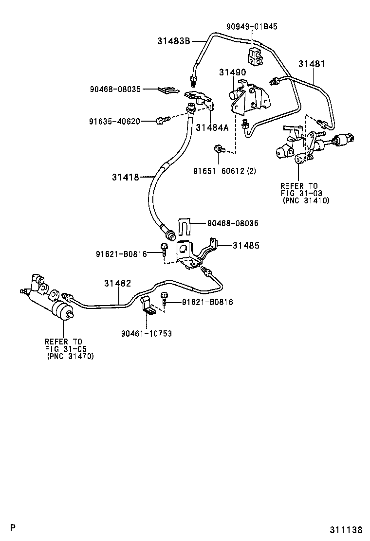 31301-0D010 PEDAL SUB-ASSY, CLUTCH product image