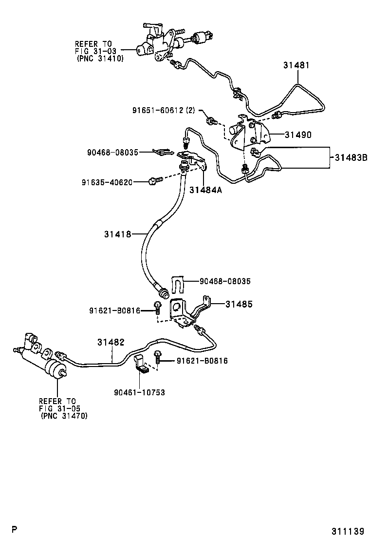 31301-0D010 PEDAL SUB-ASSY, CLUTCH product image