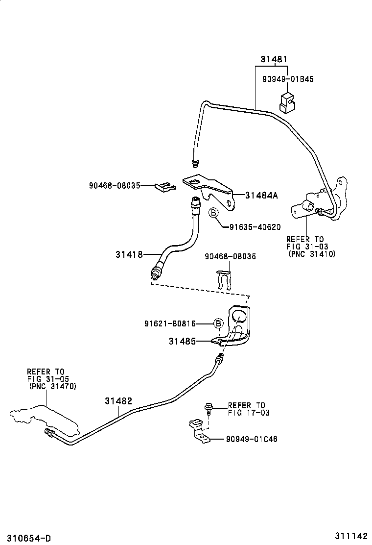 55107-52130 SUPPORT SUB-ASSY, CLUTCH PEDAL product image