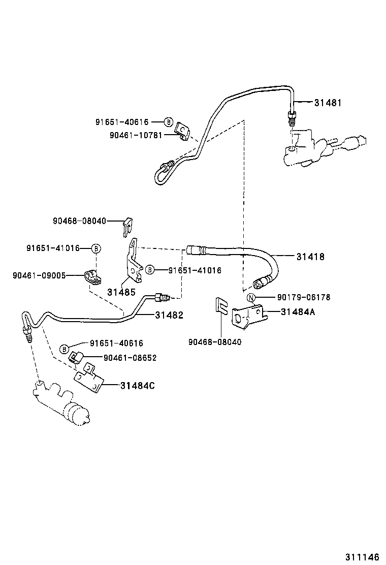 31301-12500 PEDAL SUB-ASSY, CLUTCH product image