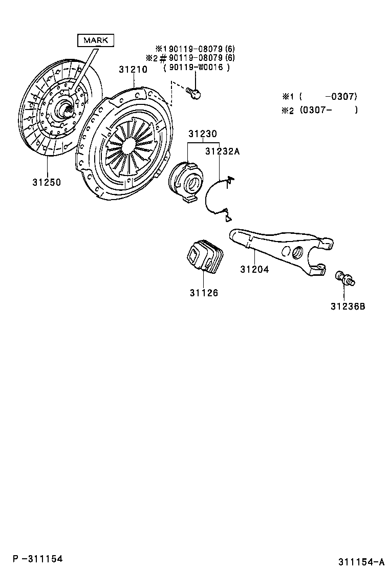 31001-05060 CLUTCH SET, COVER & DISC product image