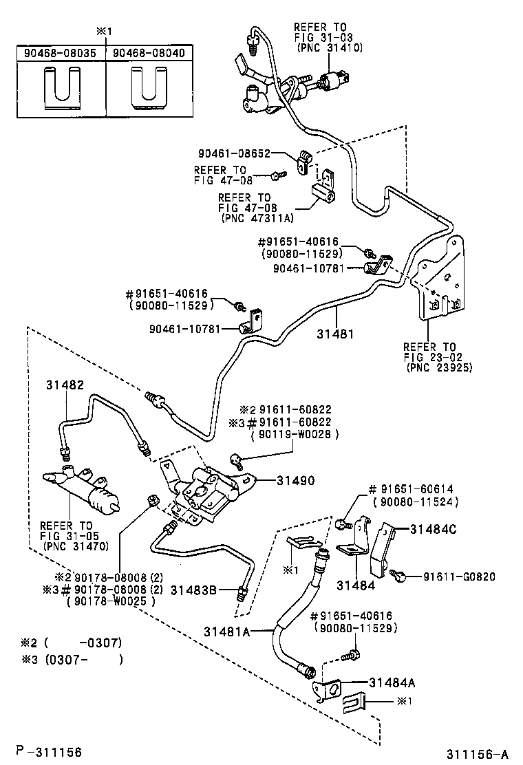 31301-05080 PEDAL SUB-ASSY, CLUTCH product image