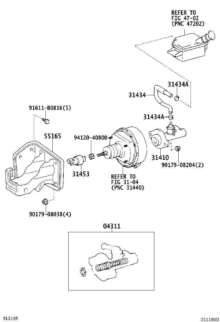 31434-37170 TUBE, CLUTCH RESERVOIR product image