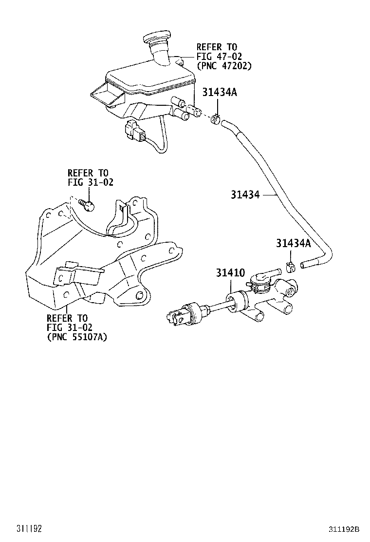 31434-37170 TUBE, CLUTCH RESERVOIR product image