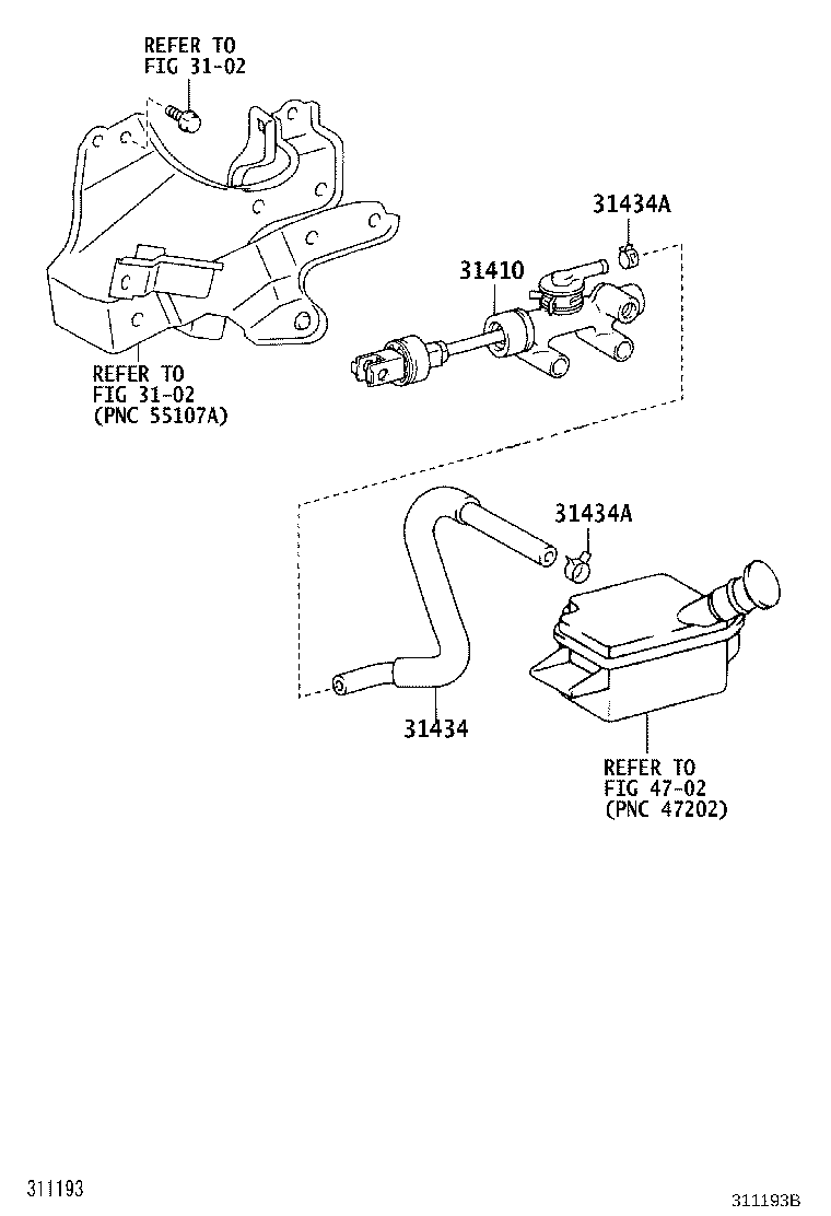 31434-37170 TUBE, CLUTCH RESERVOIR product image