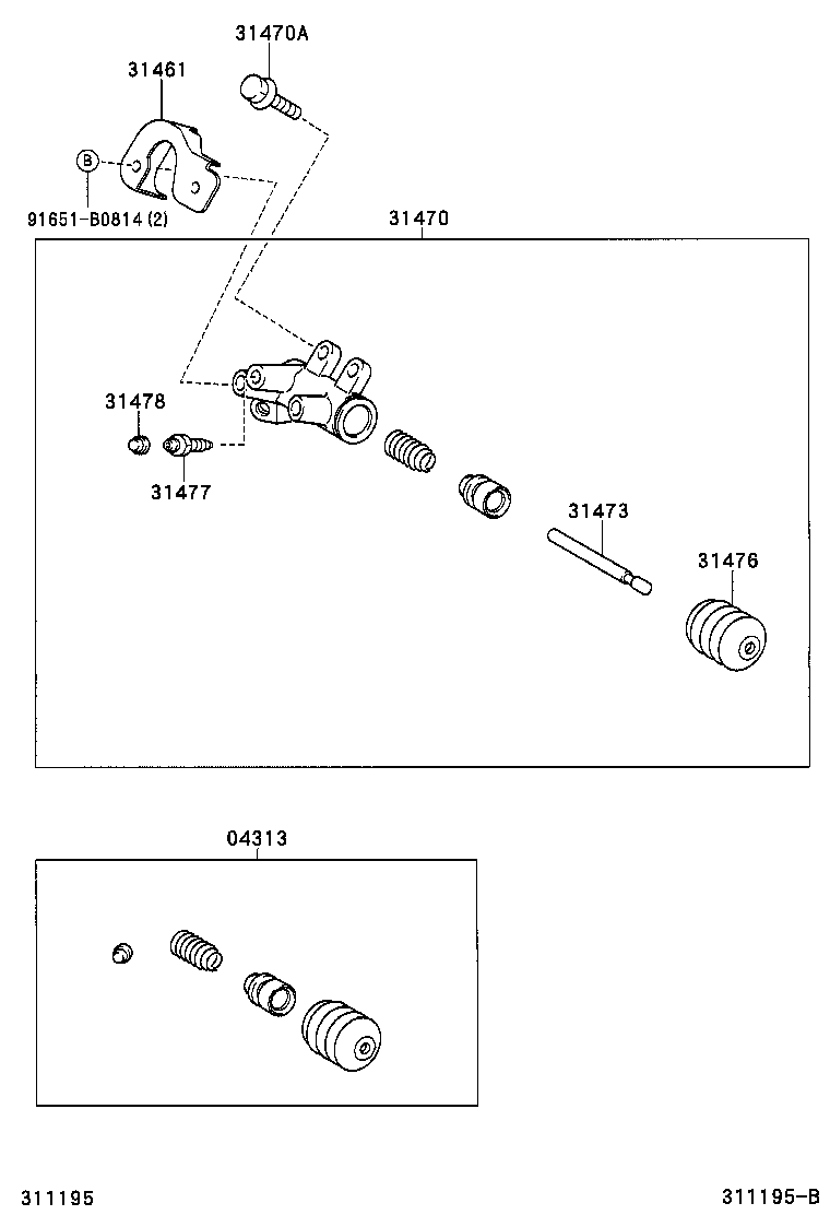 31461-42010 INSULATOR, RELEASE CYLINDER HEAT product image