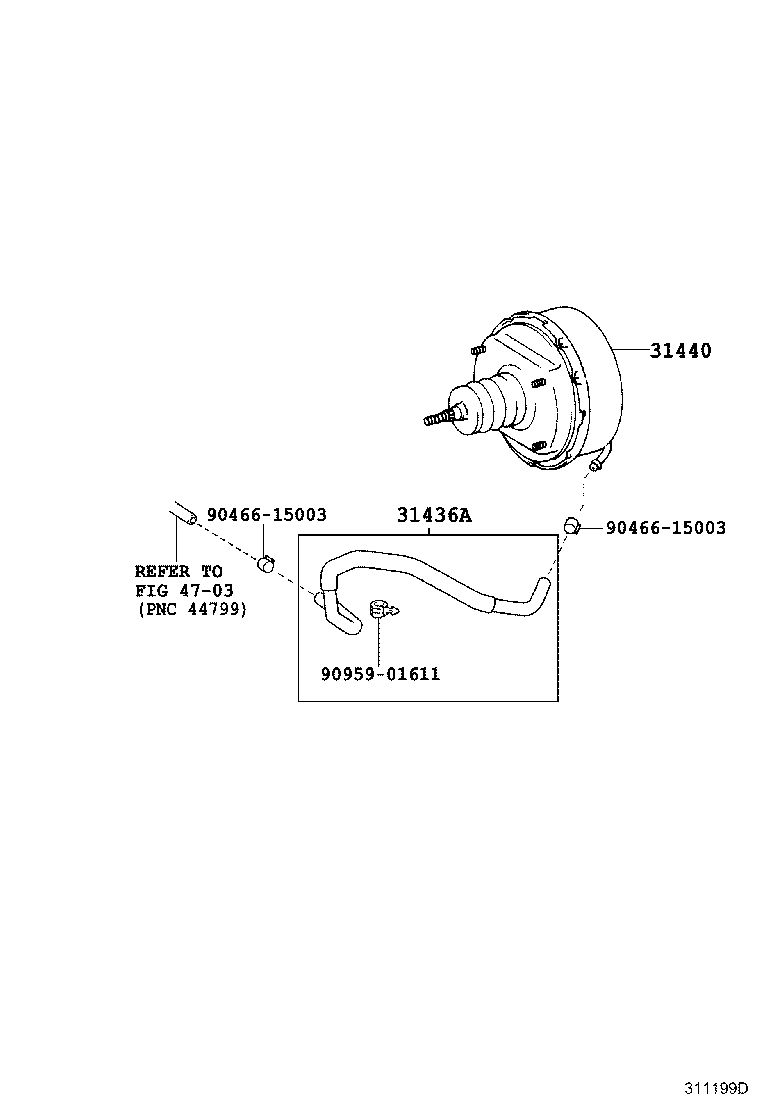 31440-37060 BOOSTER ASSY, CLUTCH W/AIR CLEANER product image