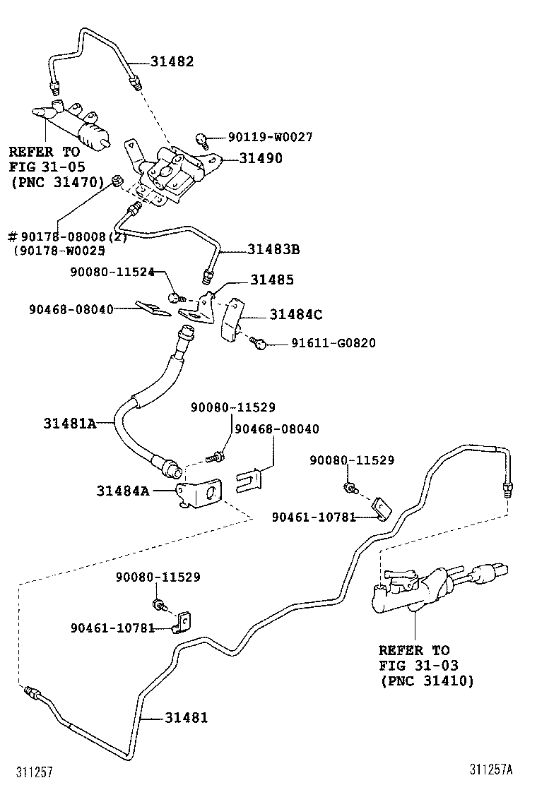 31301-02110 PEDAL SUB-ASSY, CLUTCH product image