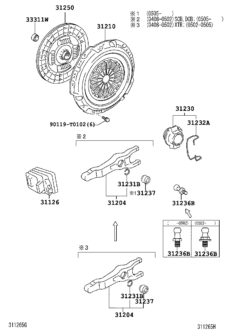 Toyota 31210-0K040 COVER ASSY, CLUTCH