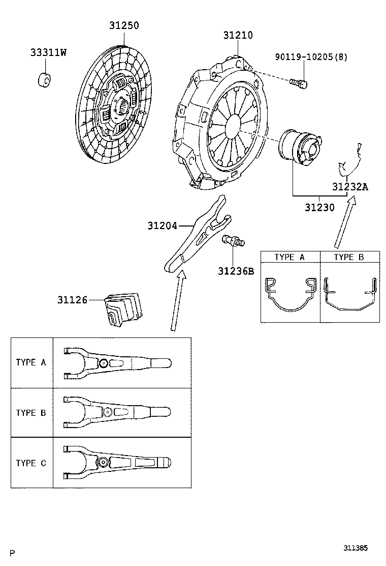 31210-37140 COVER ASSY, CLUTCH product image