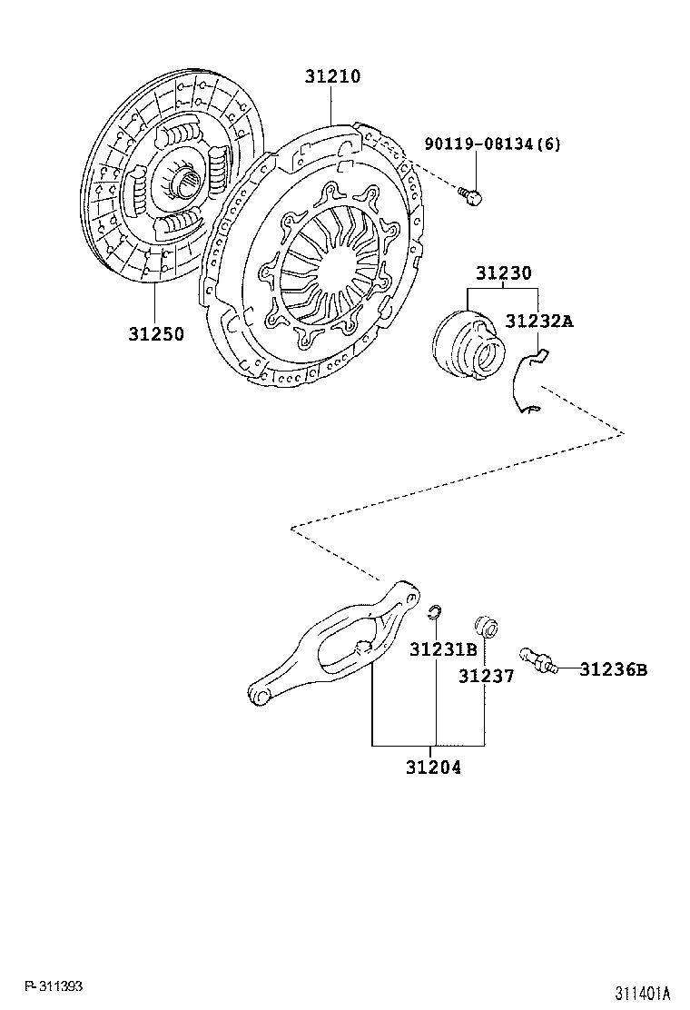 31250-60360 DISC ASSY, CLUTCH product image