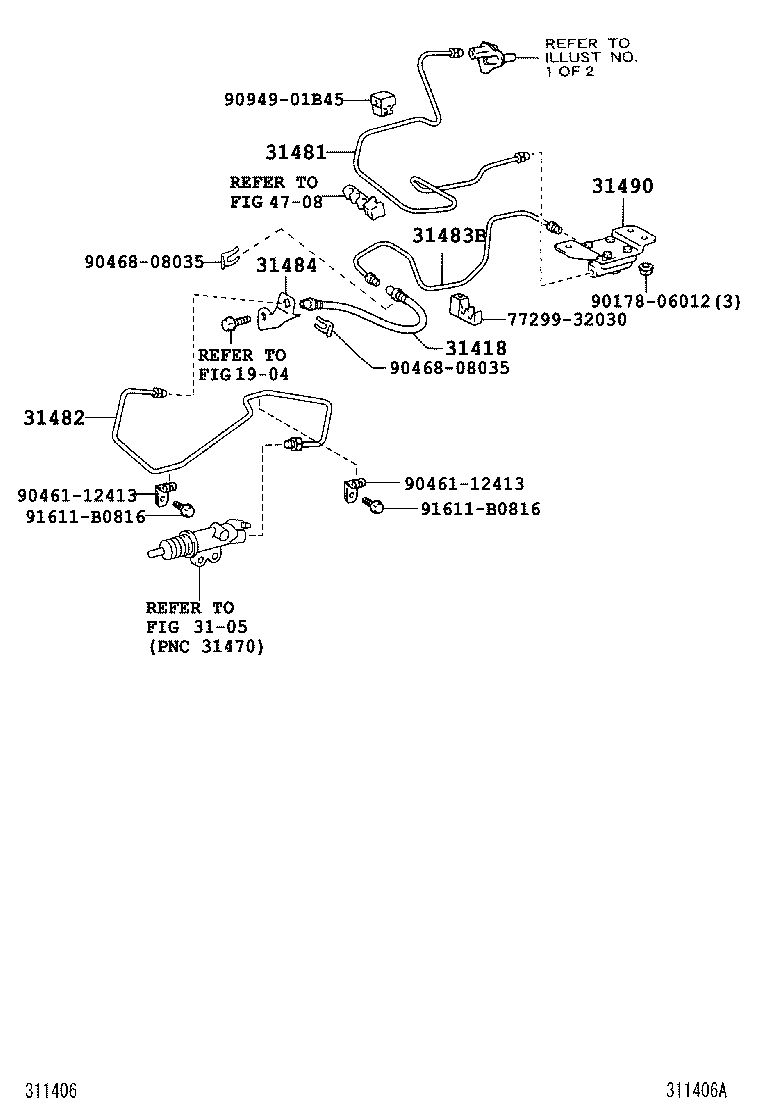 31311-60230 PEDAL SUB-ASSY, CLUTCH product image