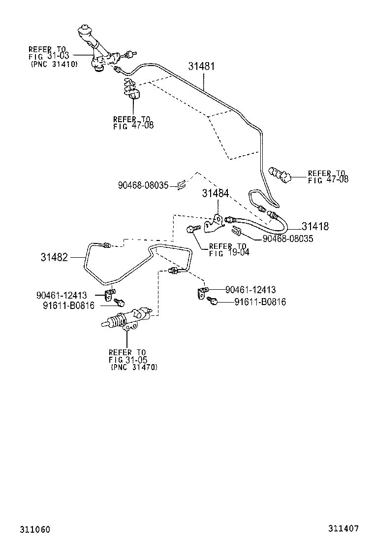 31311-60230 PEDAL SUB-ASSY, CLUTCH product image