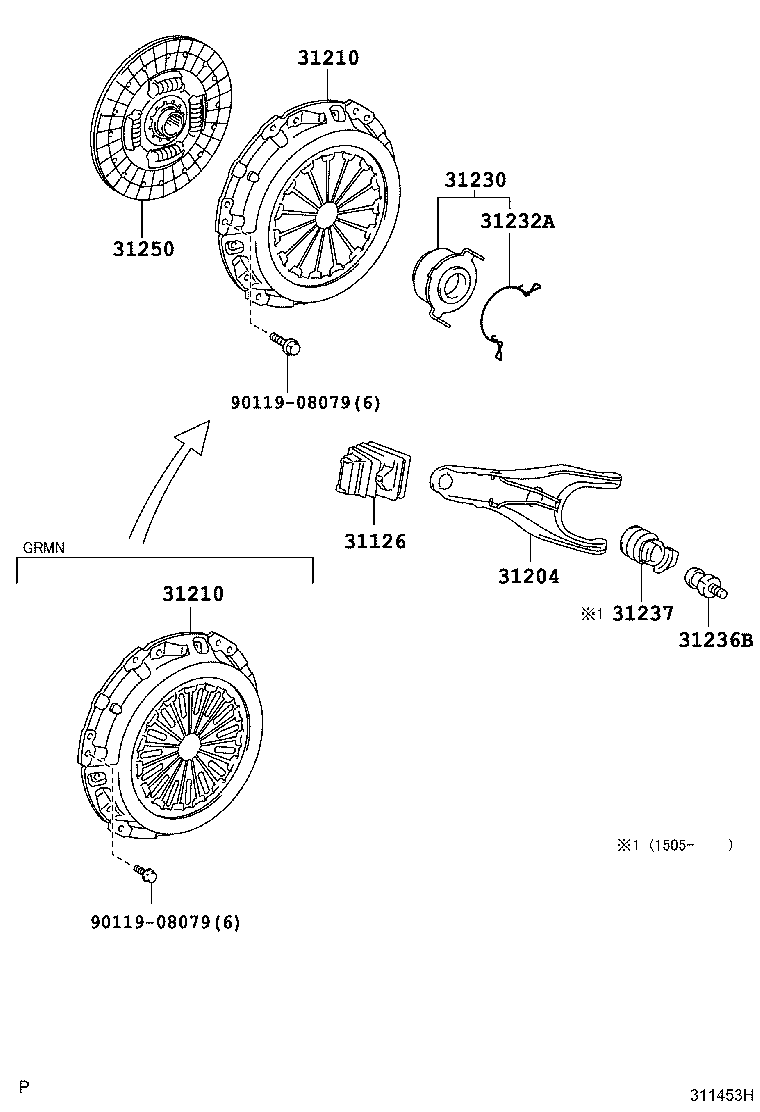 31210-52200 COVER ASSY, CLUTCH product image