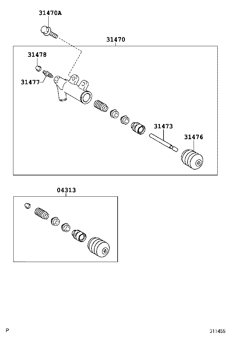 31407-52010 BLEEDER SUB-ASSY, CLUTCH RELEASE product image