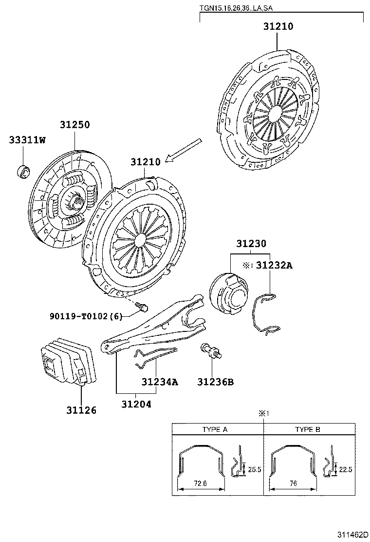 Thumbnail 7 for 31210-0K040