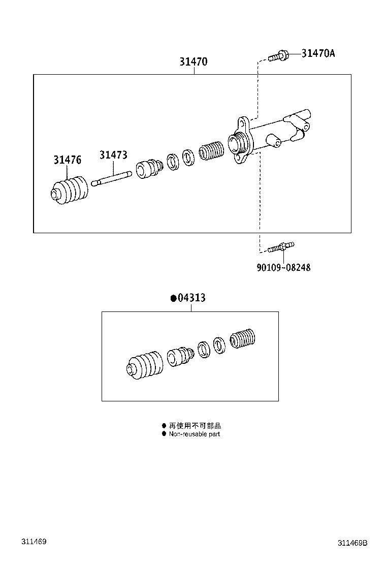 31476-0K010 BOOT, CLUTCH RELEASE CYLINDER product image