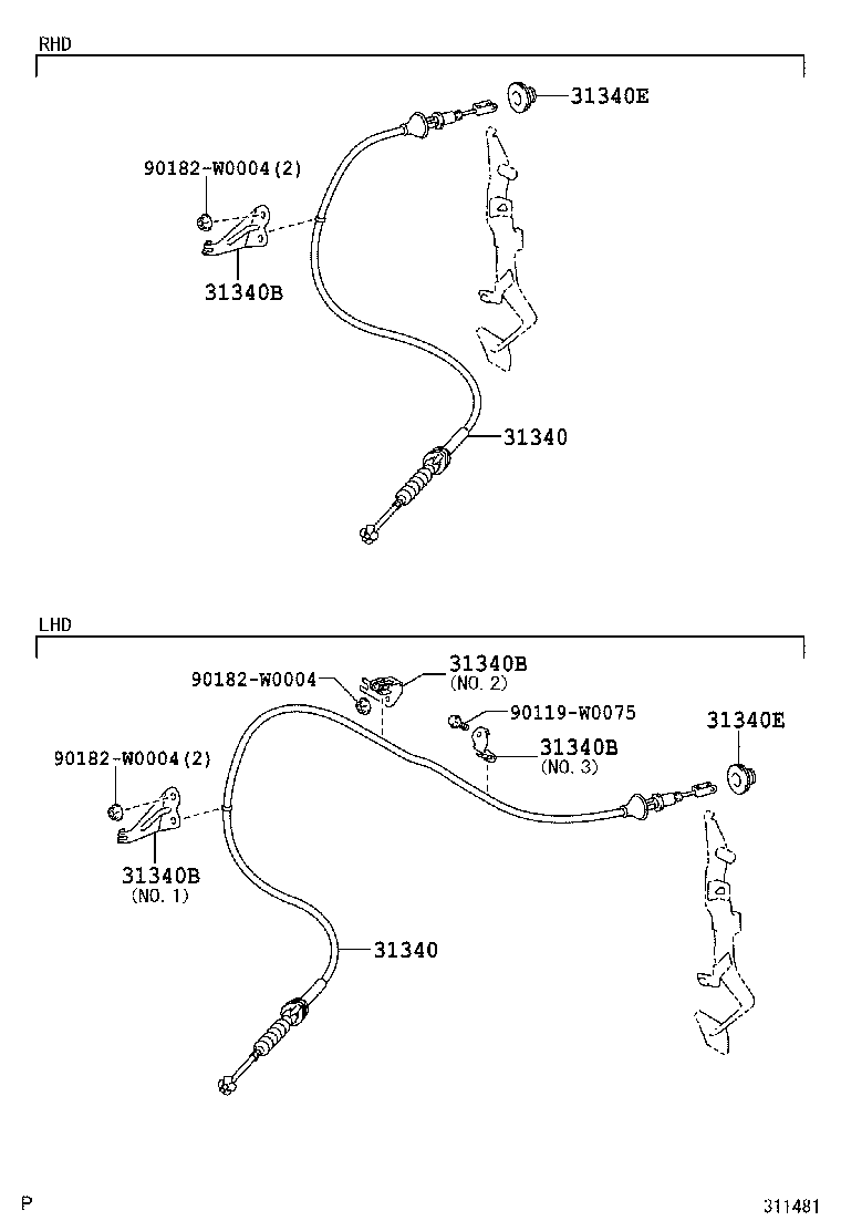31301-0H050 PEDAL SUB-ASSY, CLUTCH product image