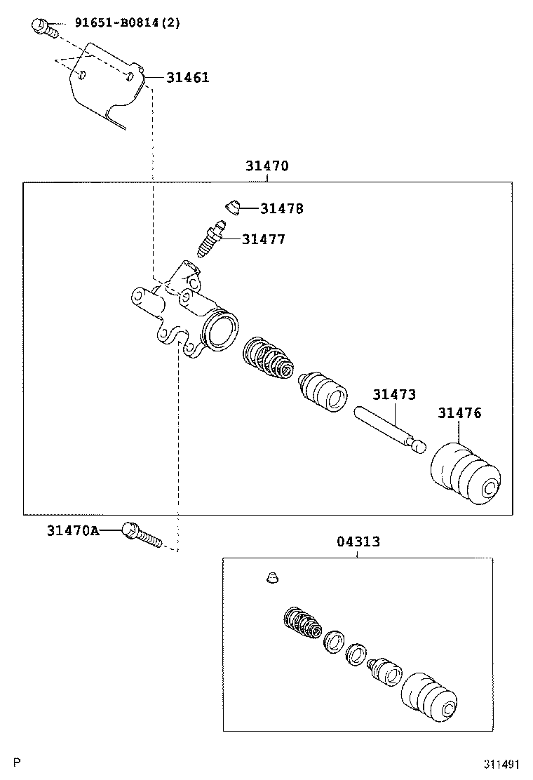 31407-52010 BLEEDER SUB-ASSY, CLUTCH RELEASE product image